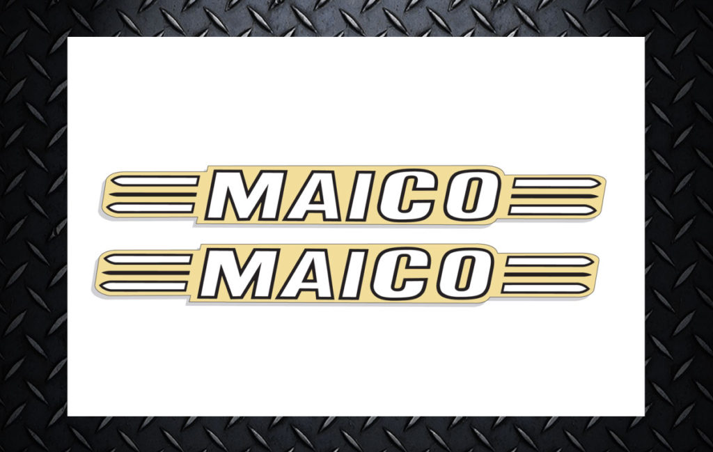 1974 – 1975 Maico Tank Decals – Rtr-moto